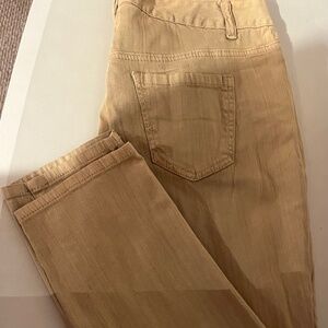 Lane Bryant Skinny Ankle Tan Jeans new 16